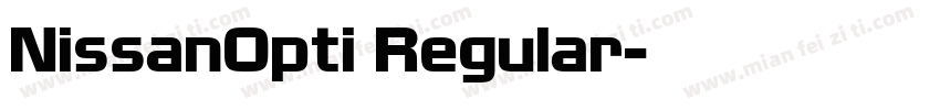 NissanOpti Regular字体转换